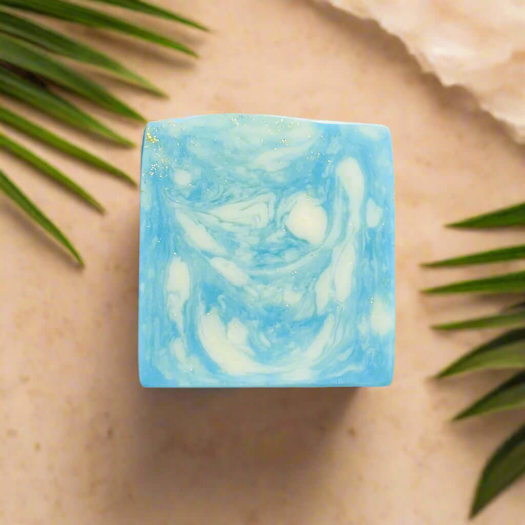 A bar of handmade soap 