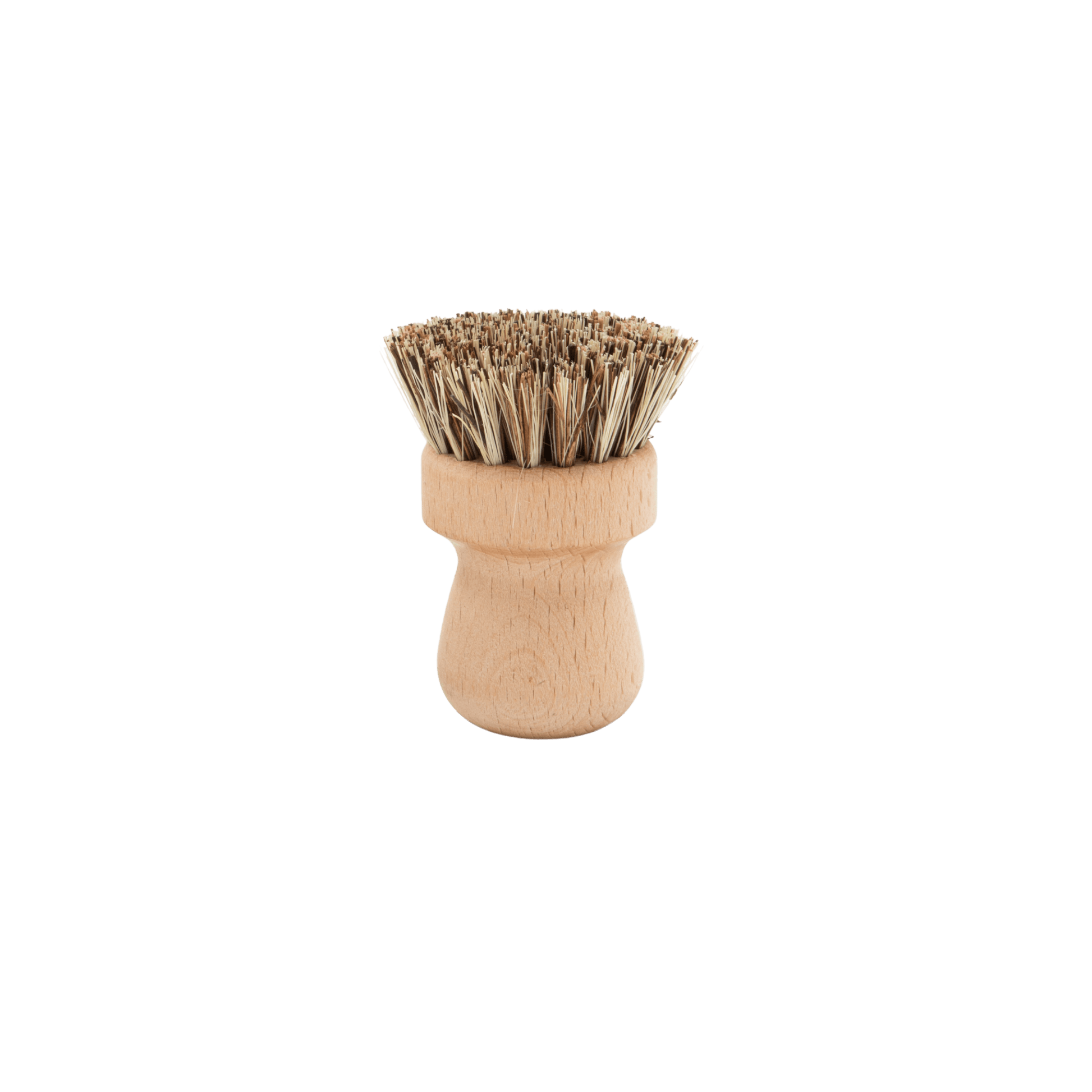 Ergonomic dish brush on white background