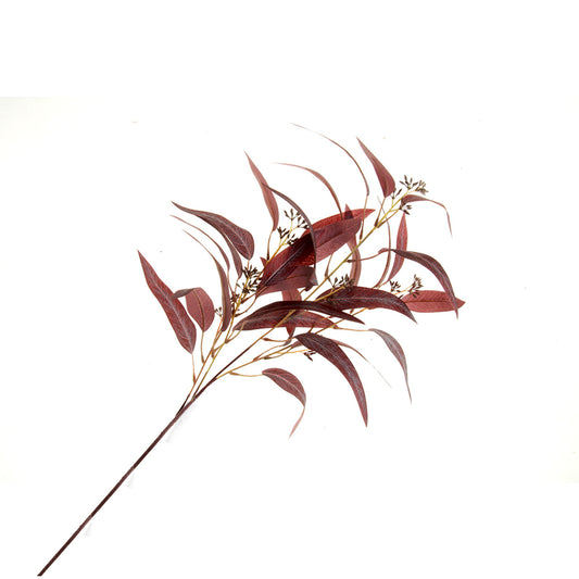 Eucalyptus Nicoli Spray - Burgundy