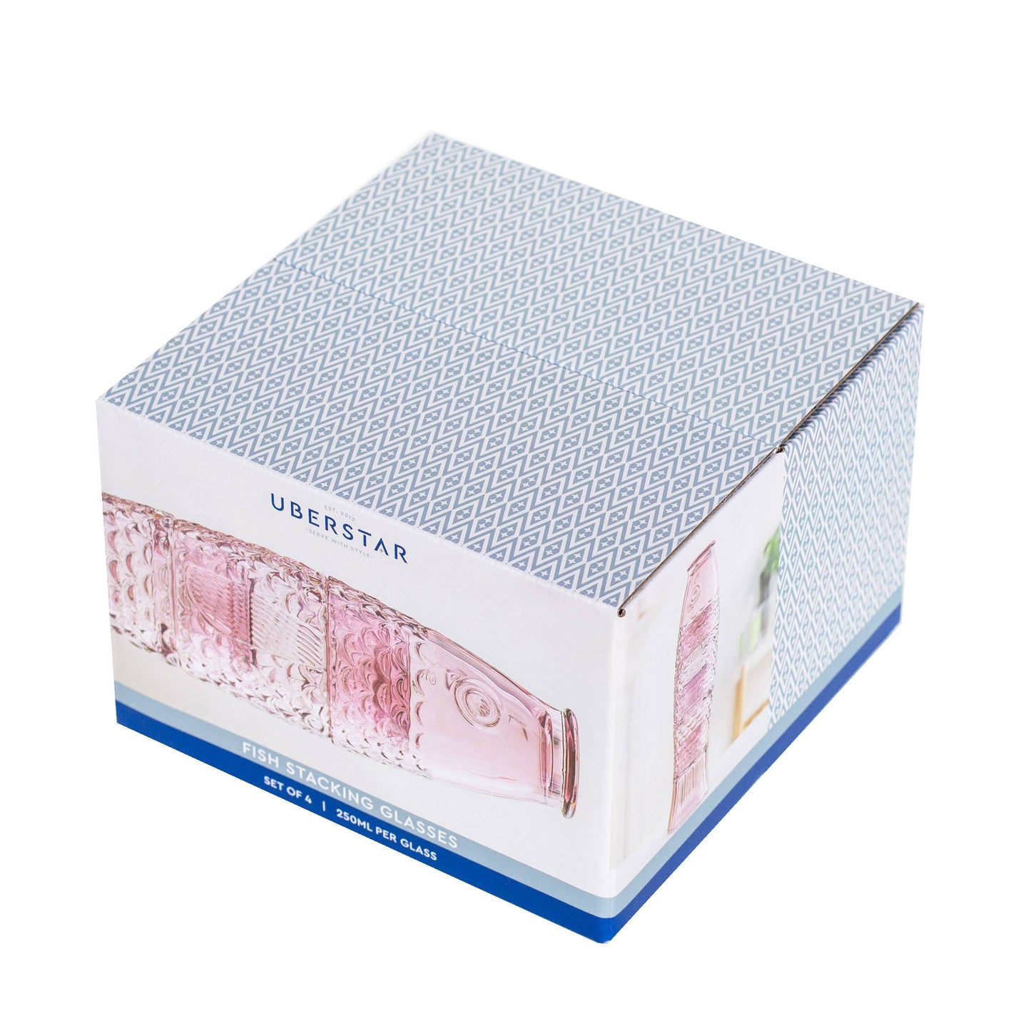 Box of Uberstar products on a white background