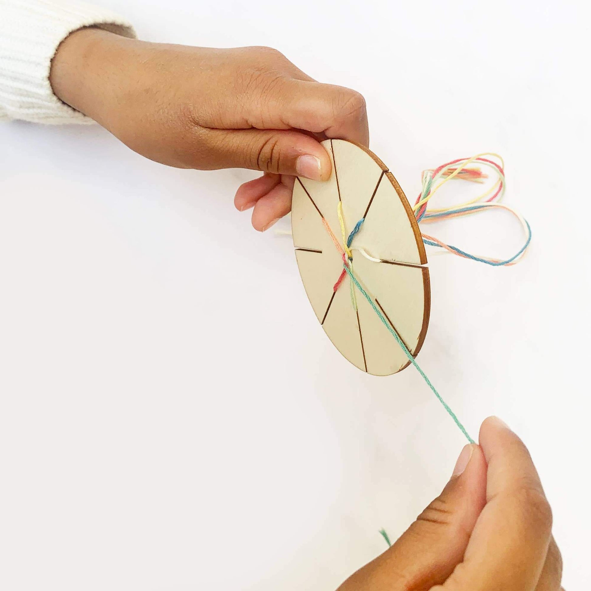 Friendship Bracelet Kit being created
