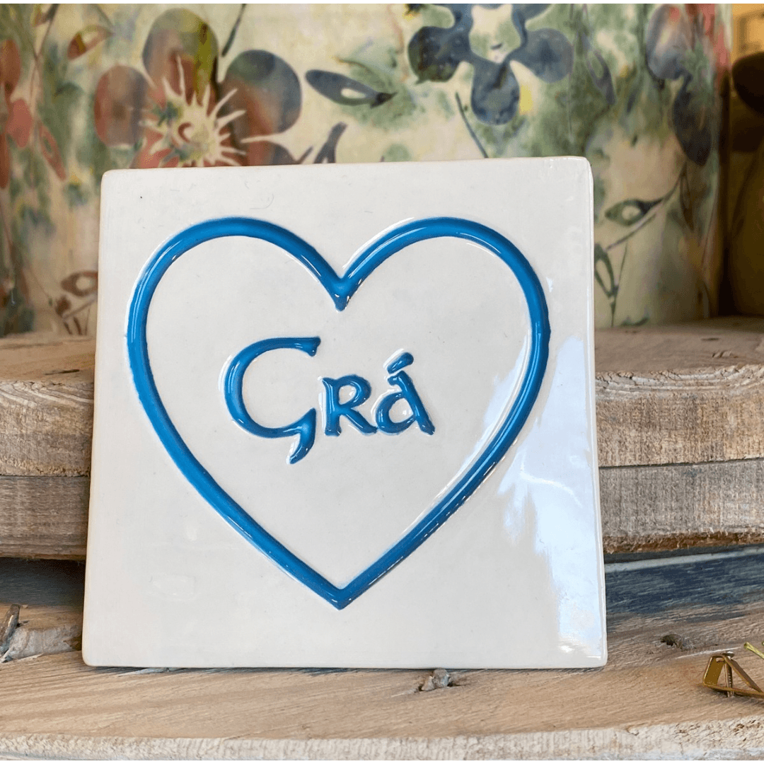 Handmade Ceramic Coaster - Gra