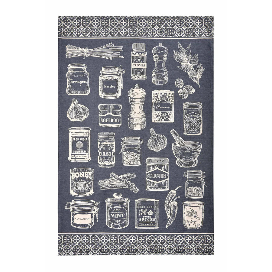 Cotton Tea Towel - Herbs & Spices