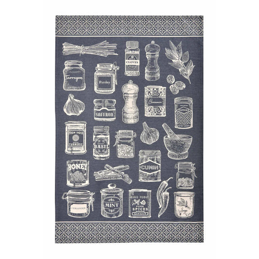 Cotton Tea Towel - Herbs & Spices