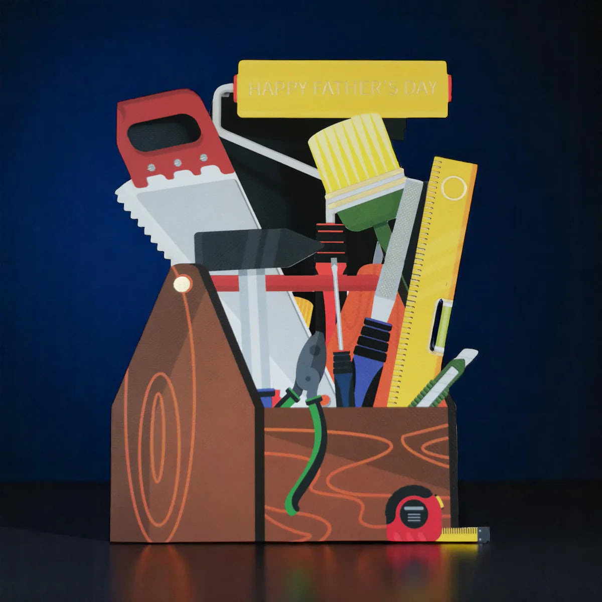 Toolbox shaped Fathers Day Card