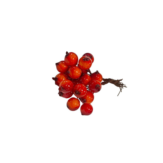 Berries on Wire Orange Yellow