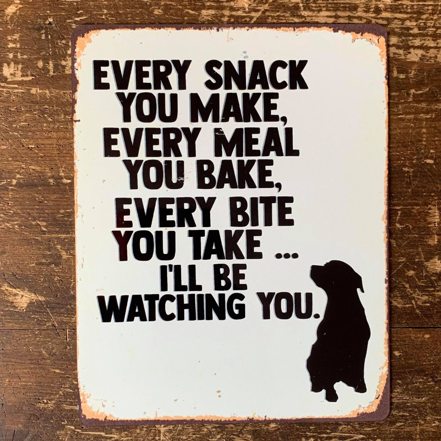 I'll Be Watching You Metal Sign