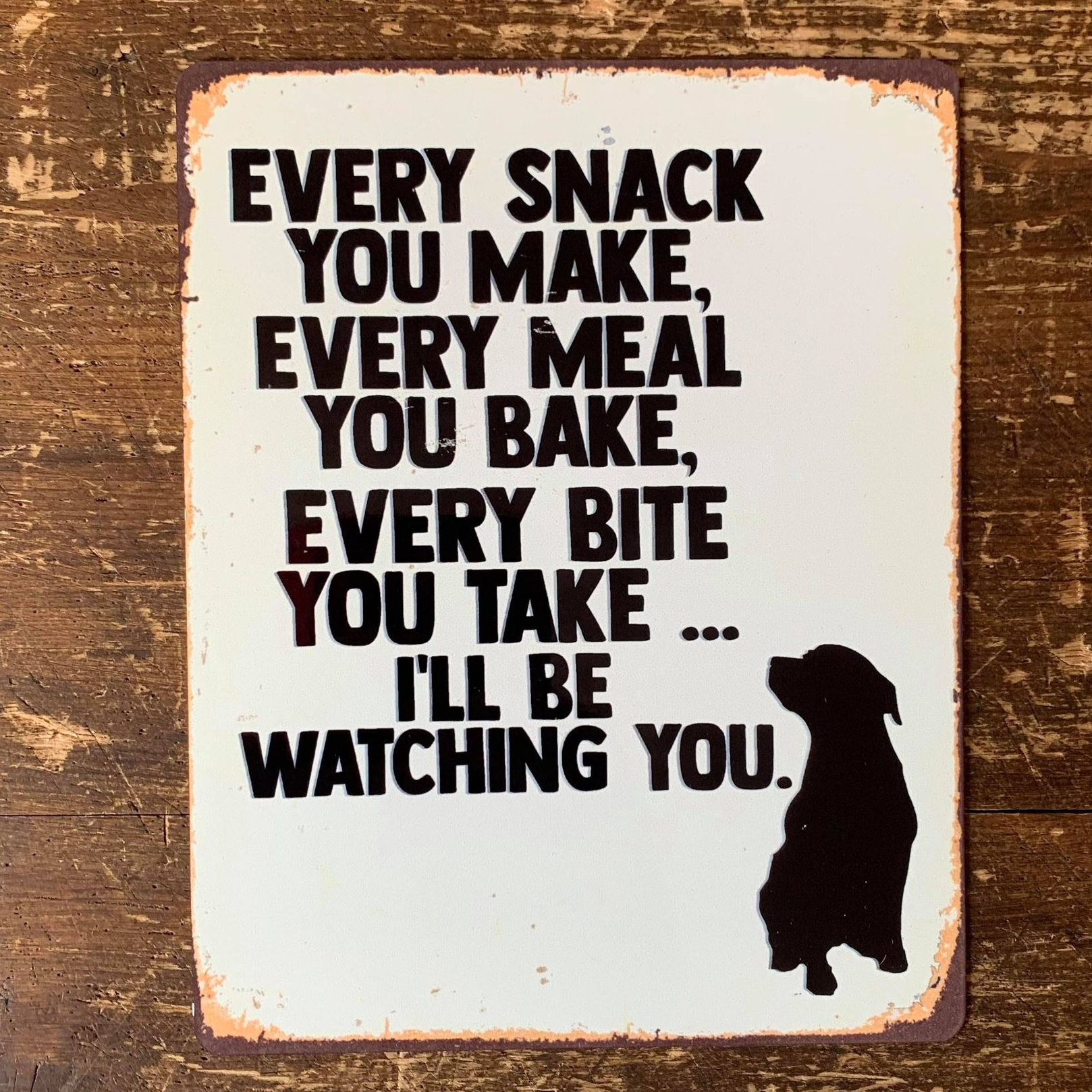 I'll Be Watching You Metal Sign