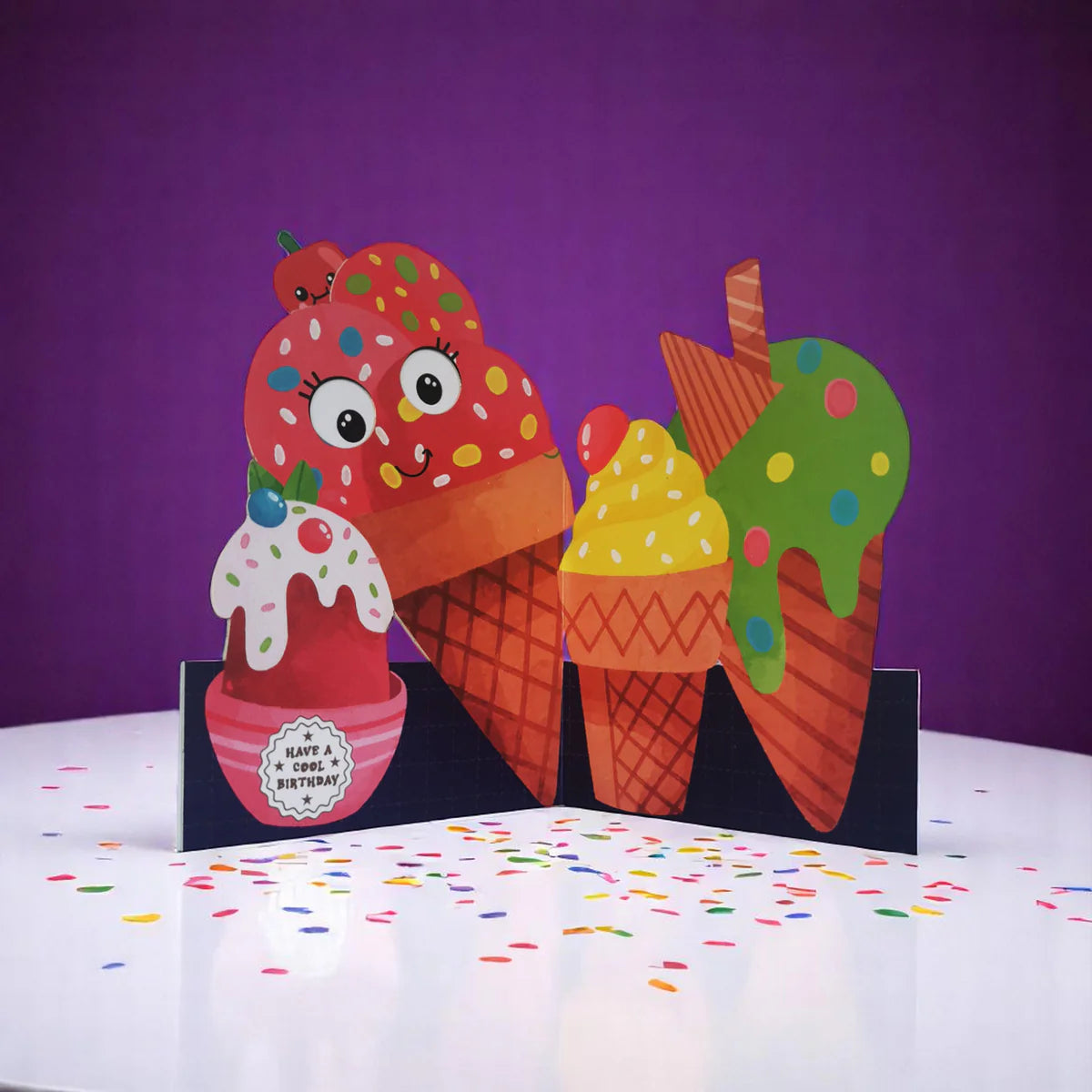 Ice Cream card opened