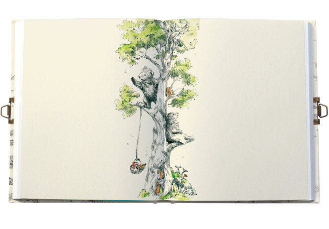 Flying Bear Hardback Notebook