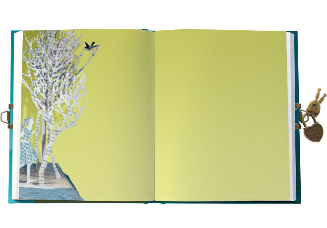 Girl in Forest Hardback Notebook