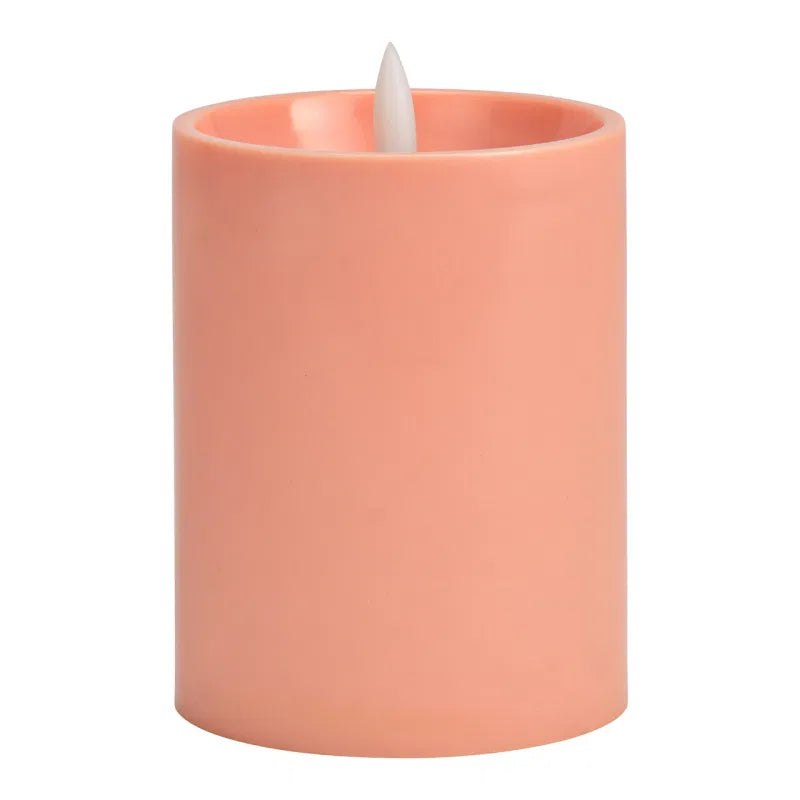 LED Outdoor Candle - Pink