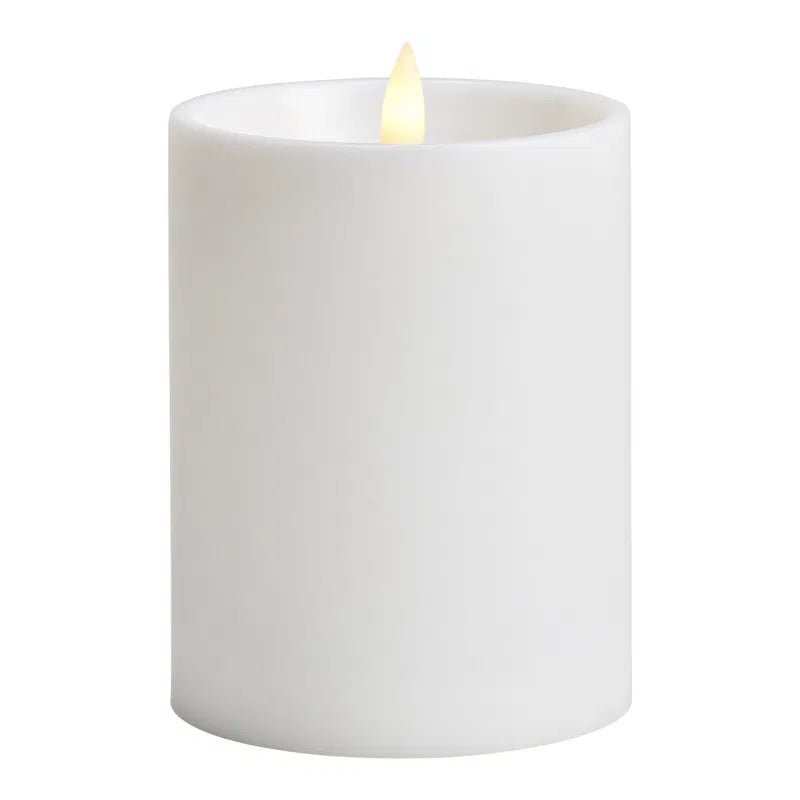 LED Outdoor Candle lit - White