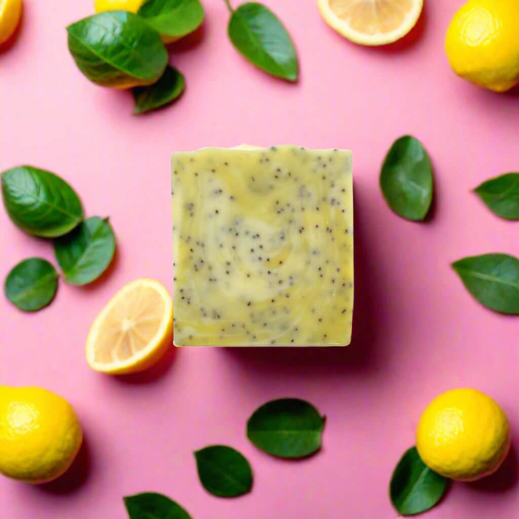 Lemon and Poppy Seed Handmade Soap