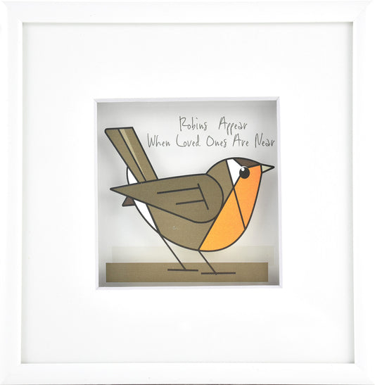 Robins Appear Print on Acrylic Glass