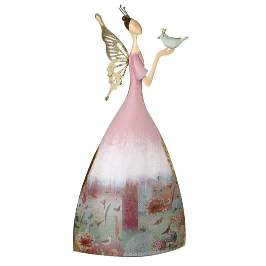 Decorative figurine with a fairy-like design on a white background
