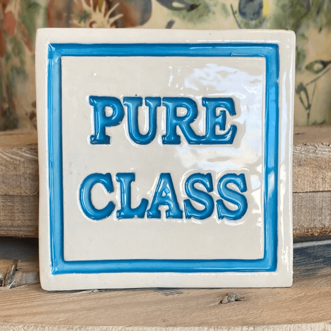 Handmade Ceramic Coaster - Pure Class