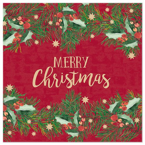 Merry Christmas Napkin
