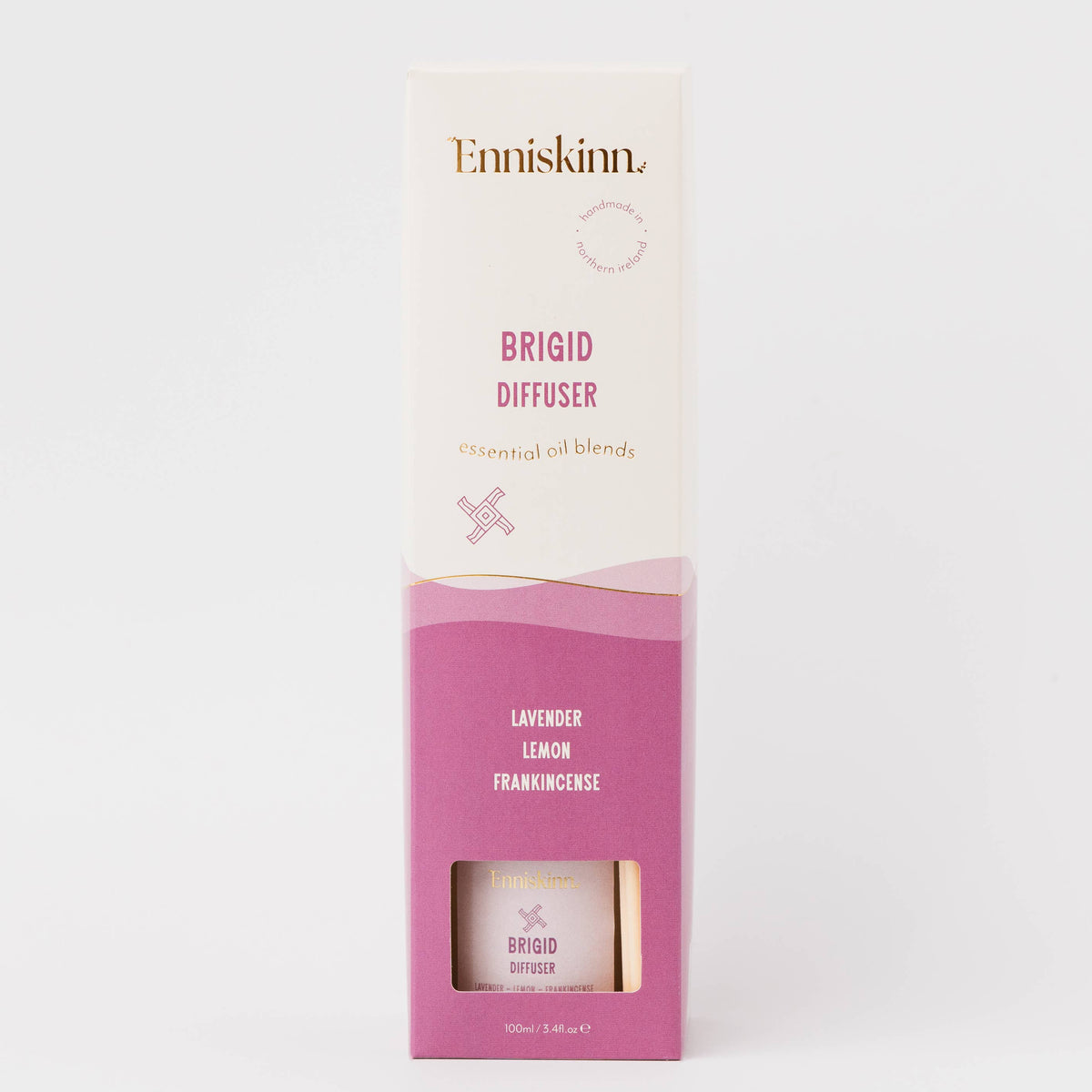 Enniskinn Brigid Diffuser packaging on a white background