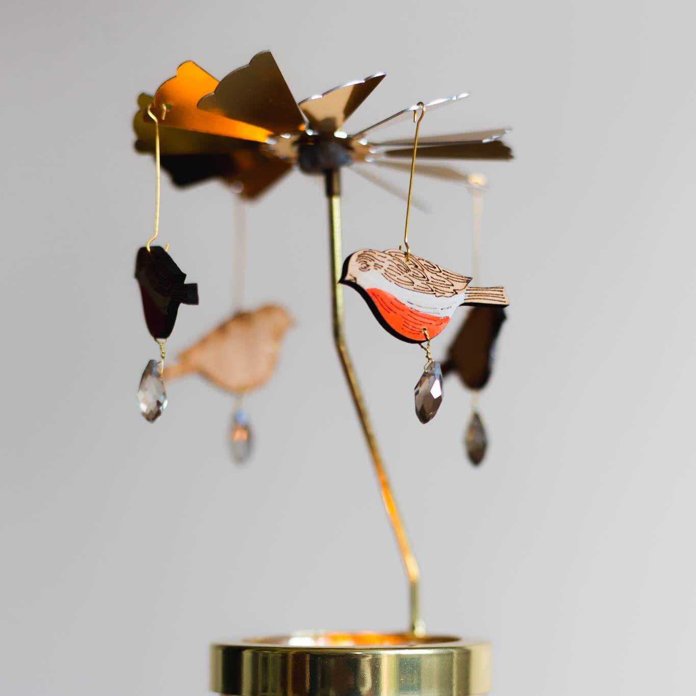 Robin candle carousel