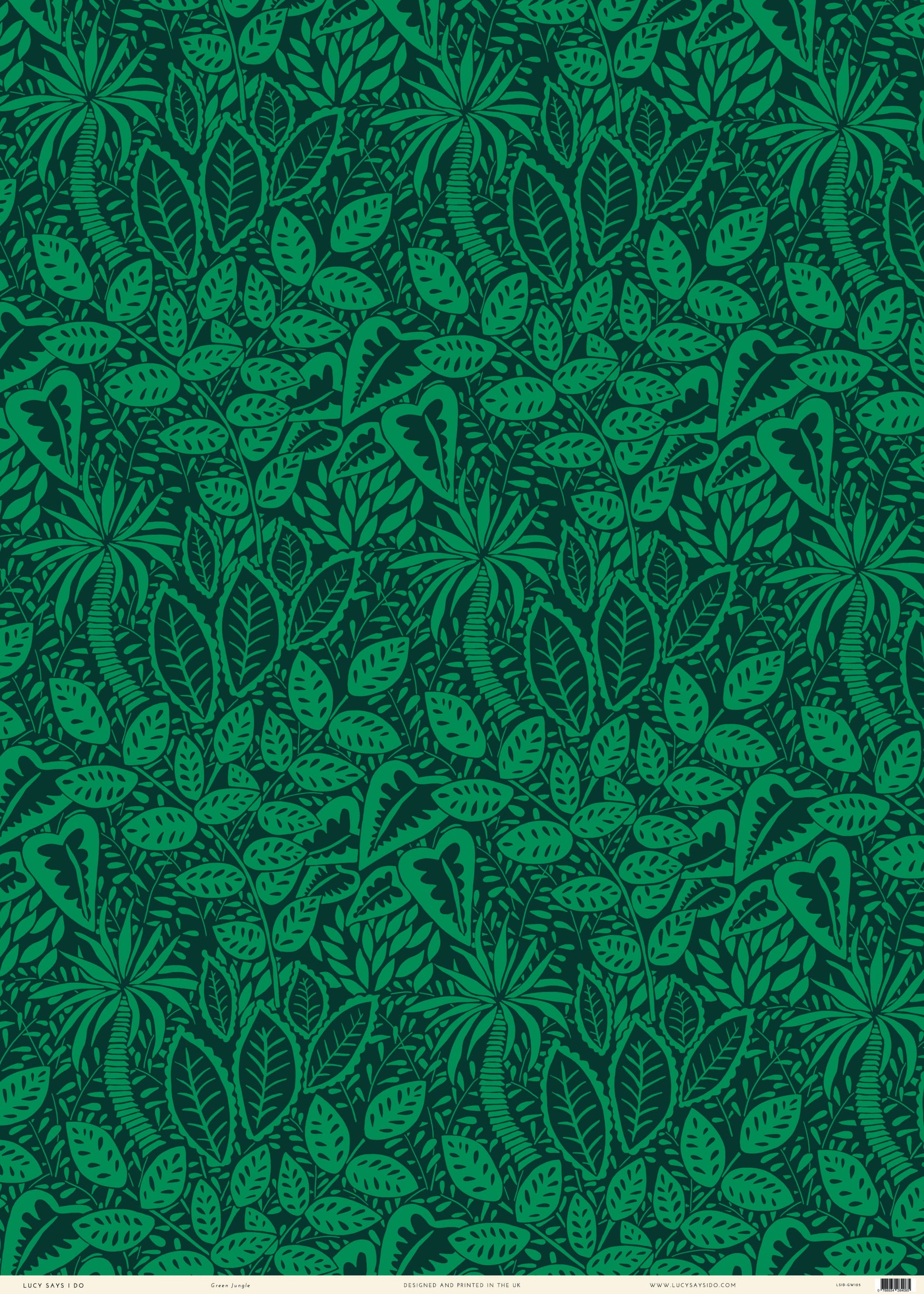 a sheet of green wrapping paper