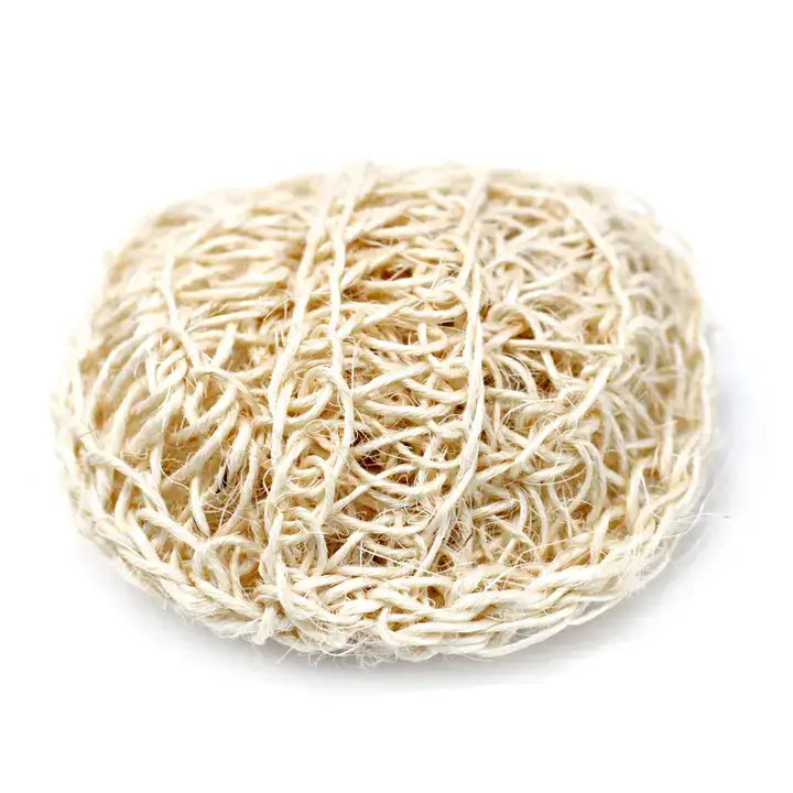 Sisal Exfoliating Pad up close