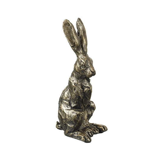Resin Hare statue on a white background