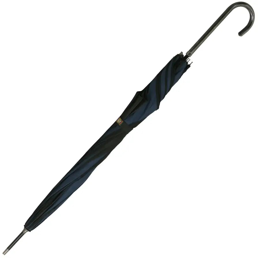 Soake-Blue and Black Swirl Umbrella closed