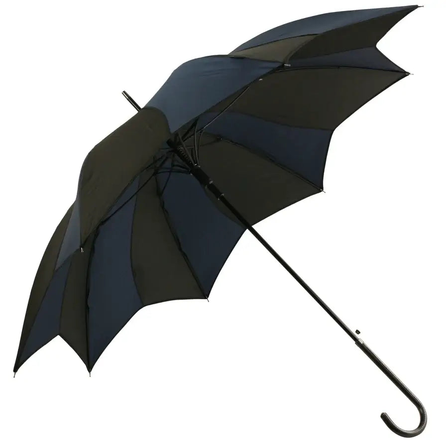 Soake-Blue_and_Black_Swirl_Umbrella_side_view