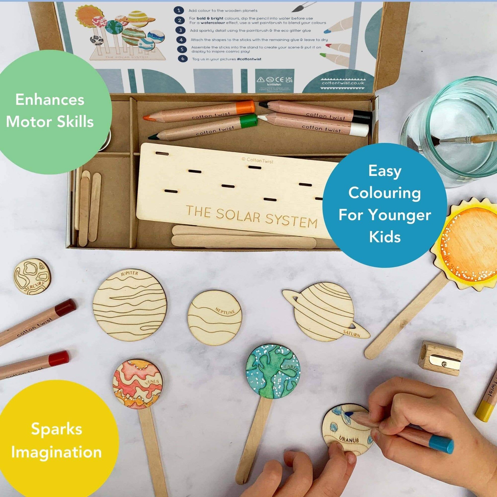 Solar System Craft Kit in use