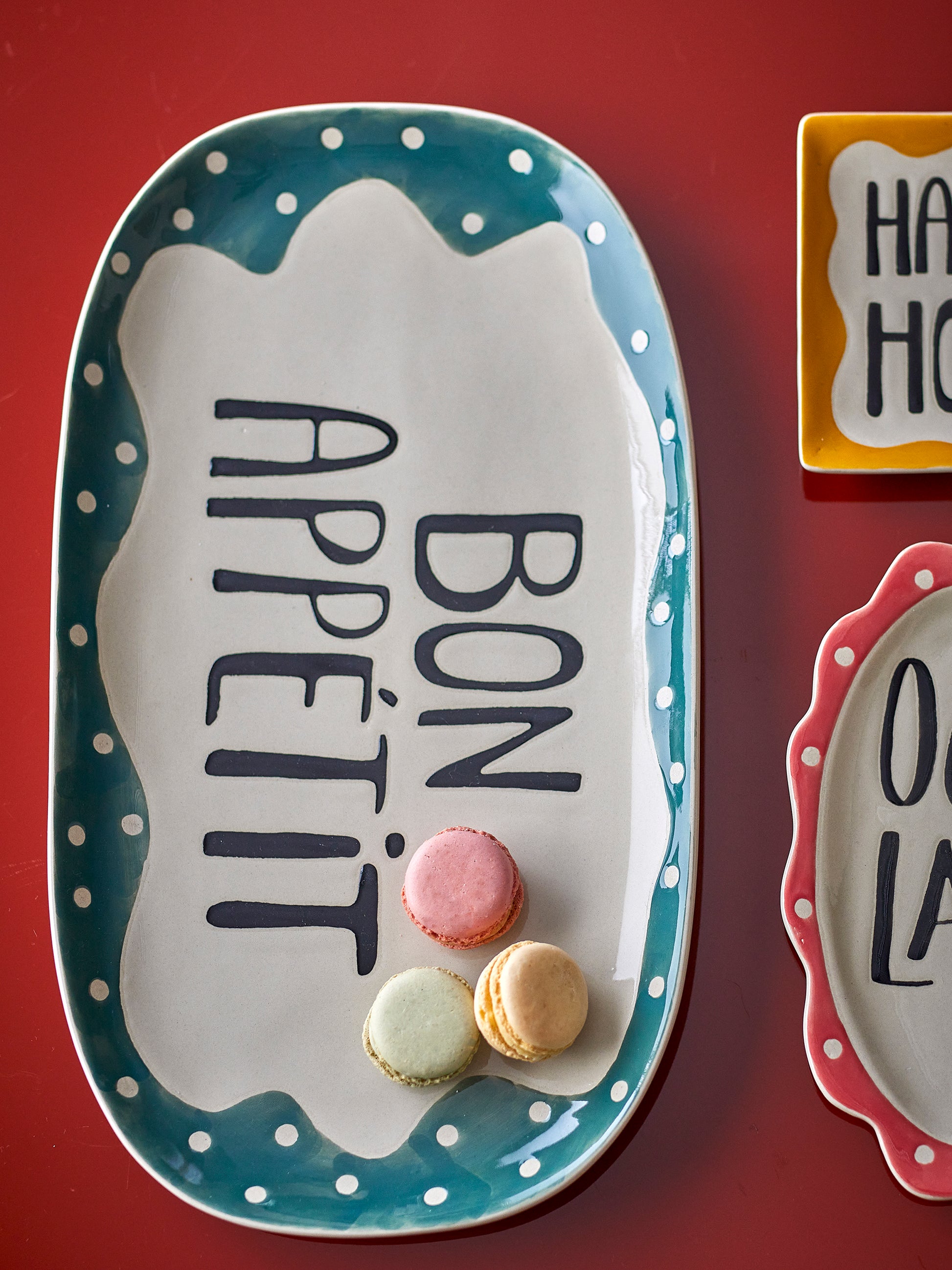 Bon Appetit - Serving Platter on a table