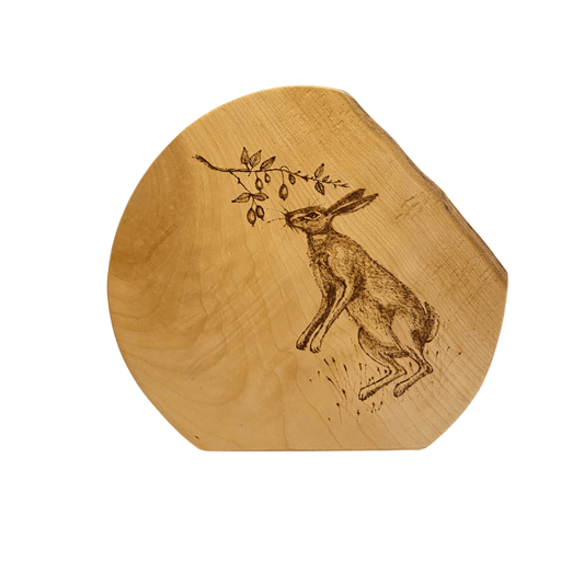 Sycamore Round Vase with Hare image