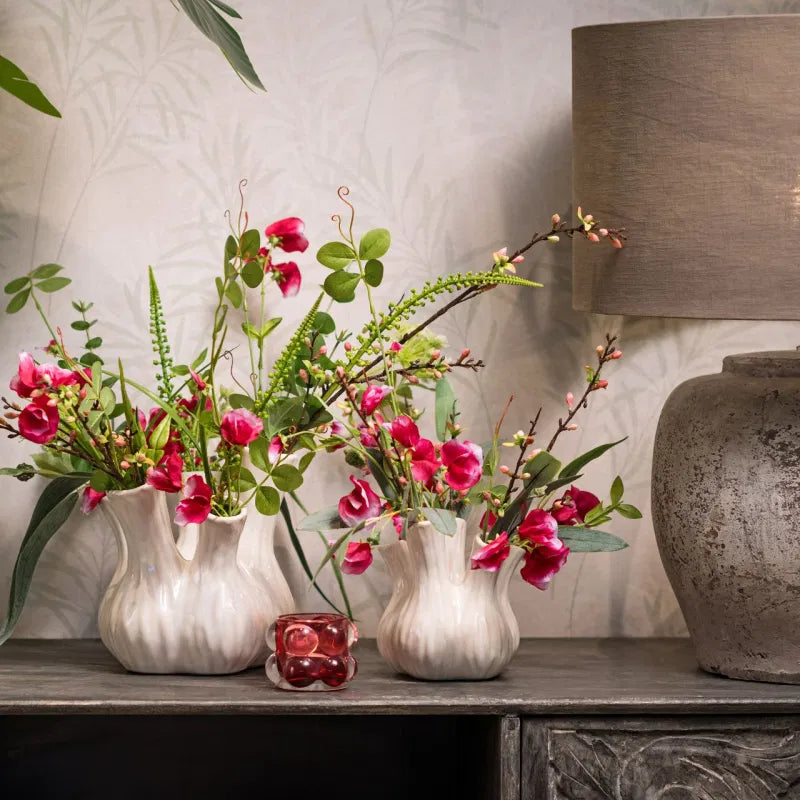 Ceramic Bud Vase on sideboard