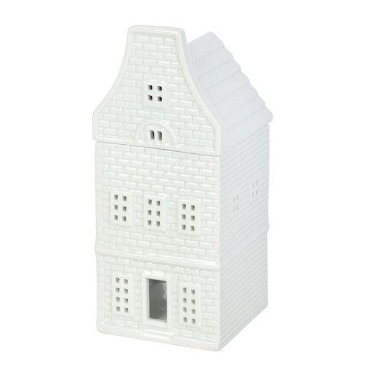 Nordic style ceramic wax warmer on white background