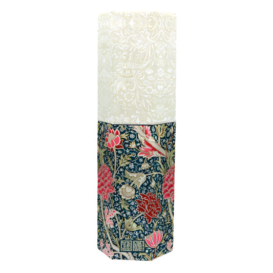 Floral patterned pencil box  on a white background
