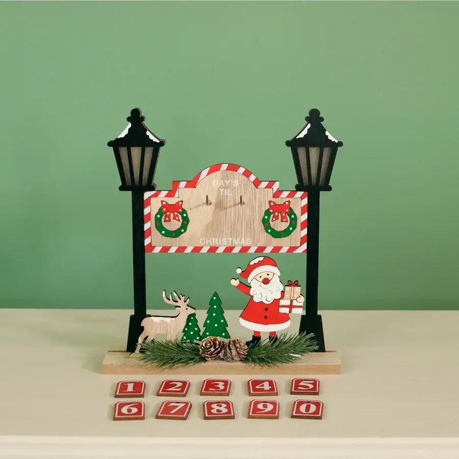 Wooden Advent Calendar (Light Up)