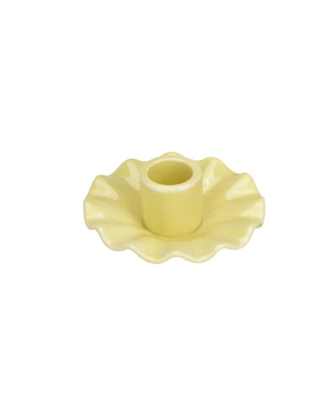 Candle Holder Pastel Yellow