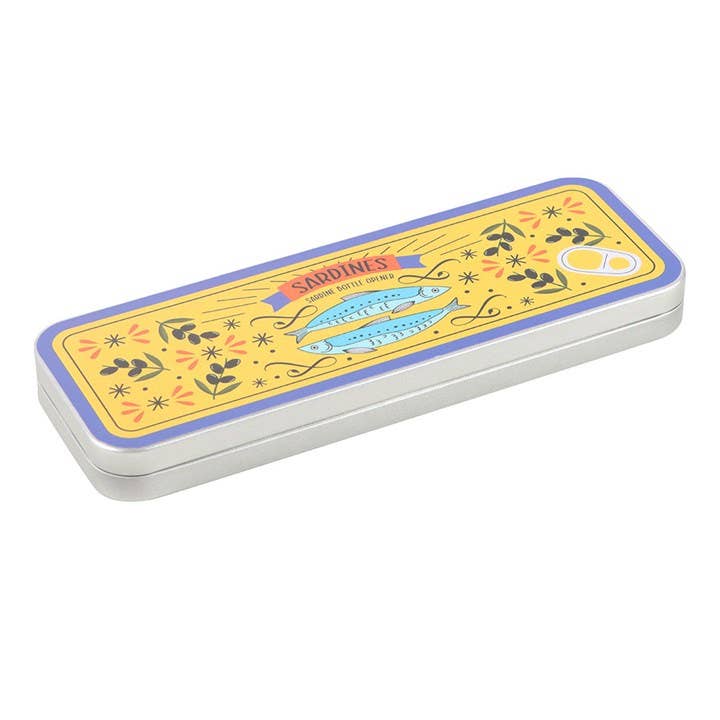Sardine Bottle Opener in Storage Tin Closed
