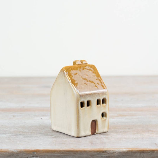 Rustic Ceramic LED House - 10 cm Tall