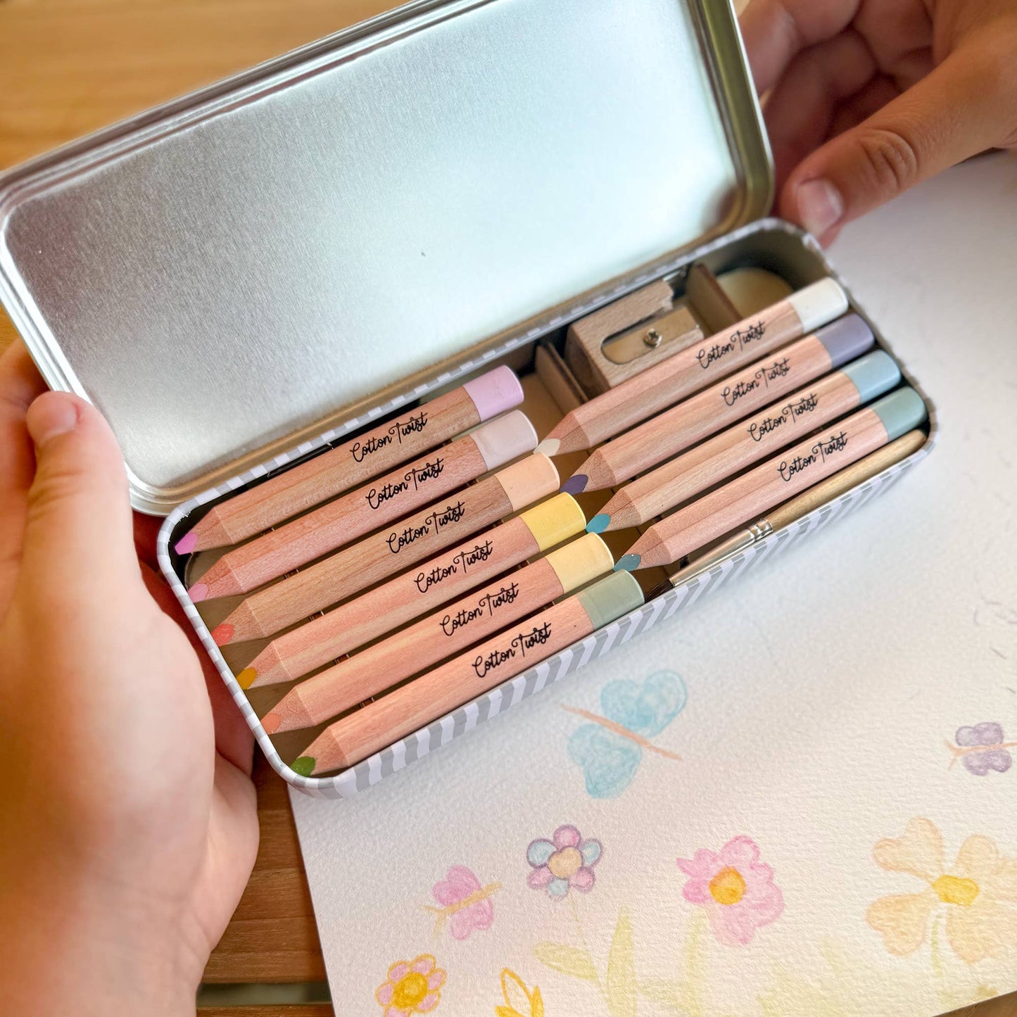 Jumbo Watercolour Pencils Tin - Pastel