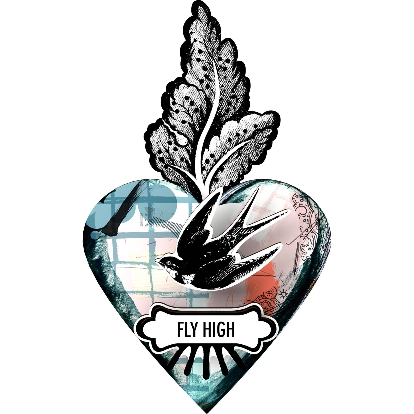Decorative Heart - Fly High