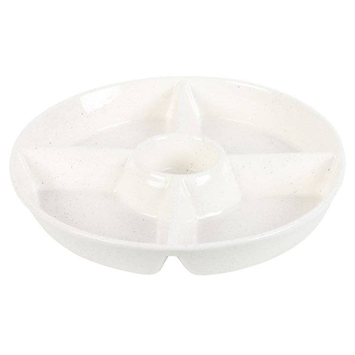  Ghost Halloween Chip & Dip Snack Serving Dish on white background with ghost dip cover removed