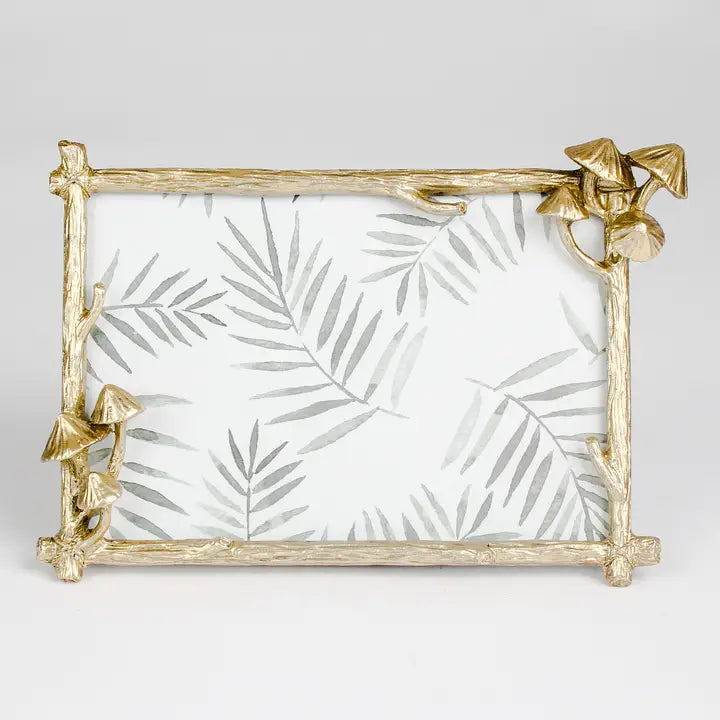 Photo Frame with Gold Mushrooms - Landscape
